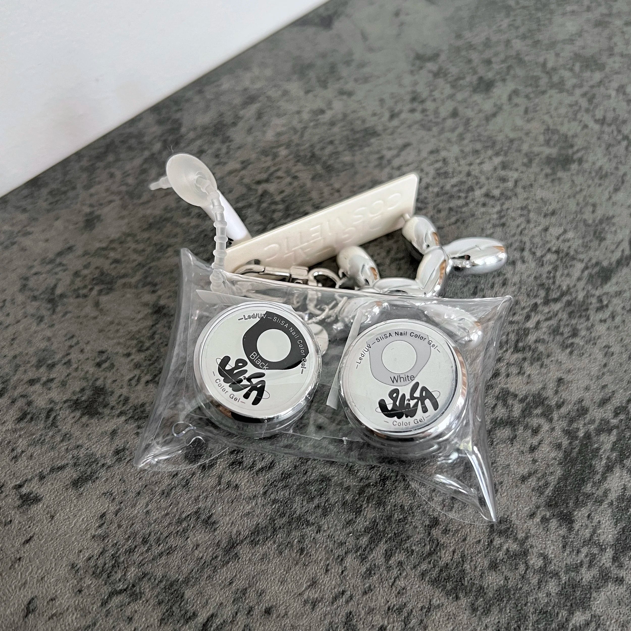 SIiSA ICON Black & White Art Gel Set