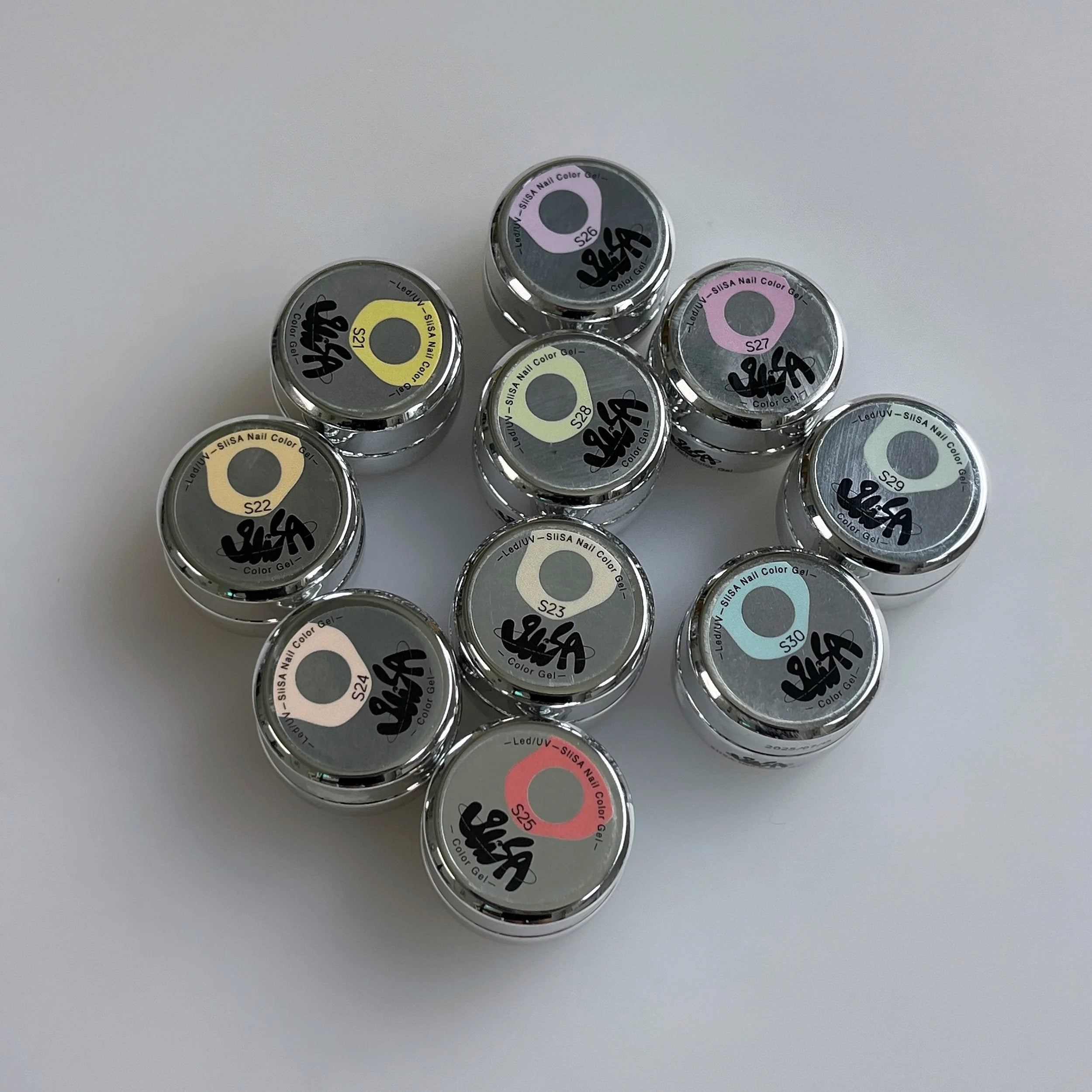 SIiSA 10 Color Gel System - Tactile (S21–S30）