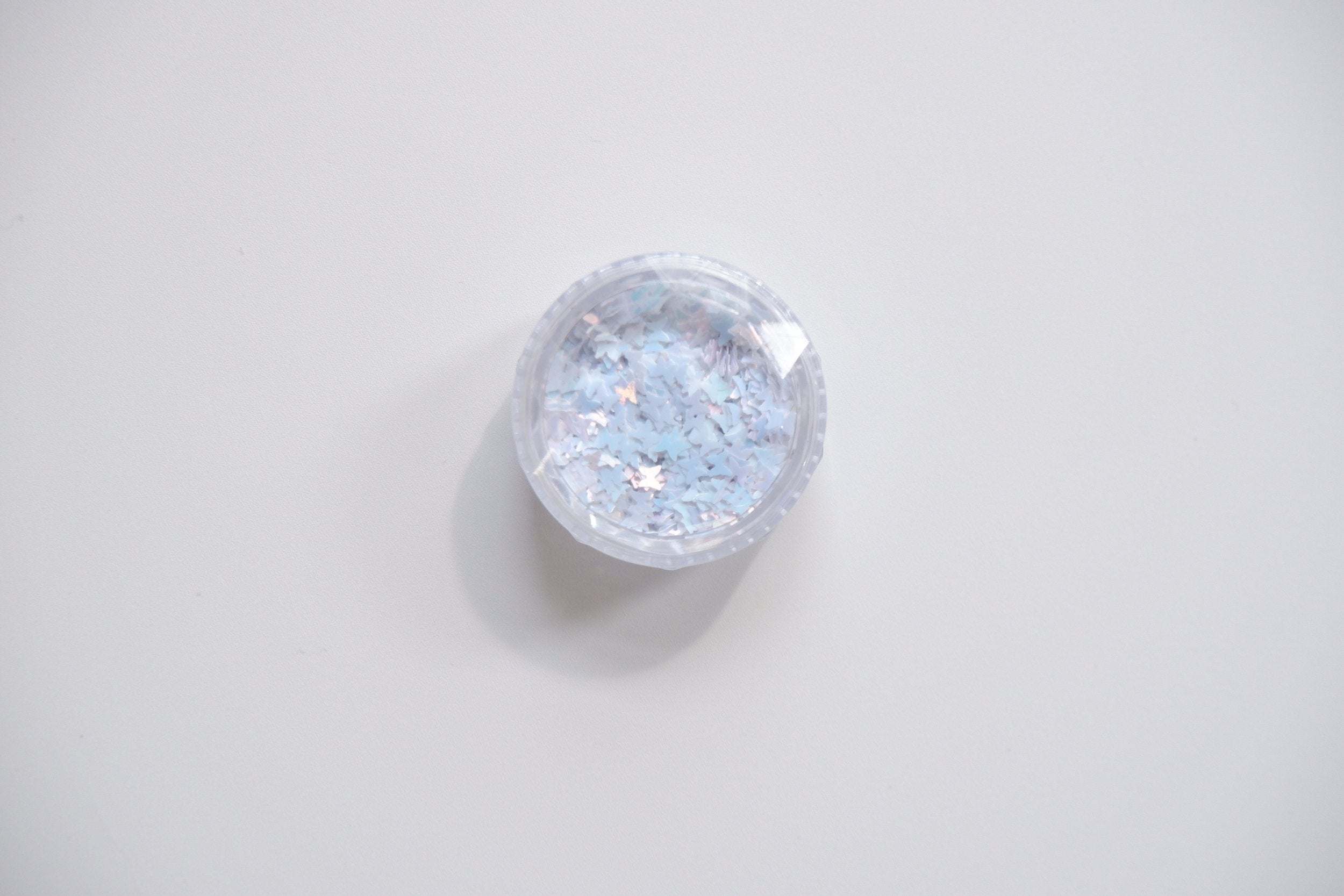 Mellow Edit Iridescent Silver Butterfly Sequins