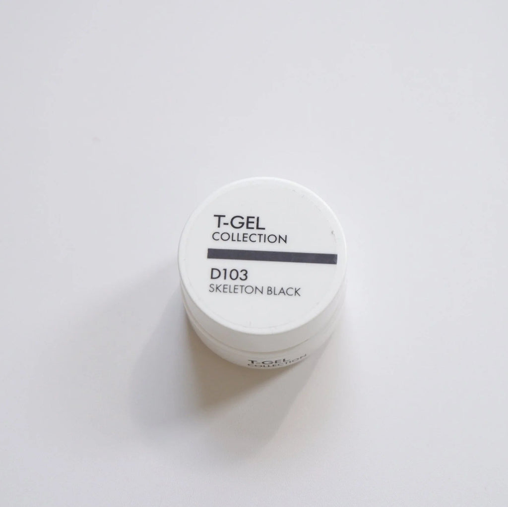 T-GEL Sheer Color Gel - Skeleton Black, a sheer black Japanese color gel