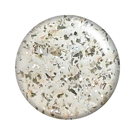 T-GEL Glass Nendo Glitter Art Gel in GN004 - Flake, a transparent semi-hard Japanese gel with gold holographic glitter .