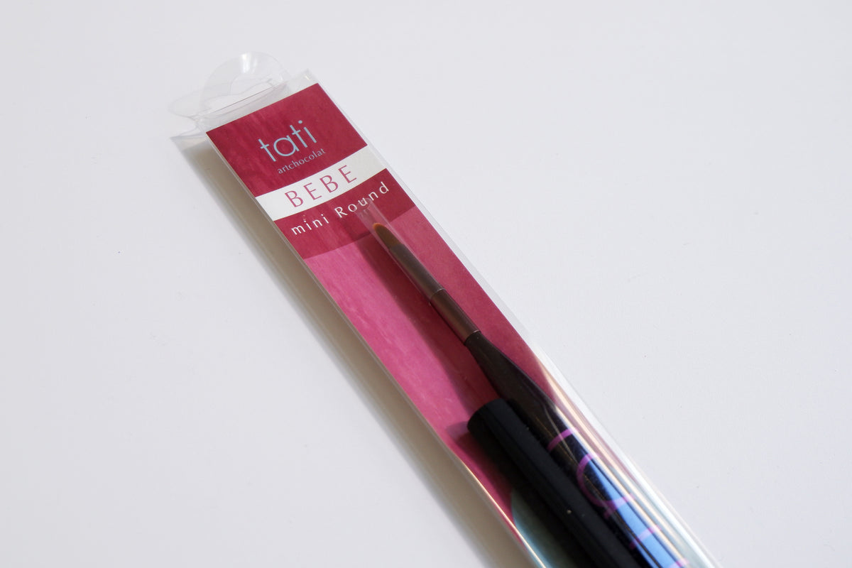TATI ArtChocolat Bebe Japanese gel nail brush, mini round brush in original packaging