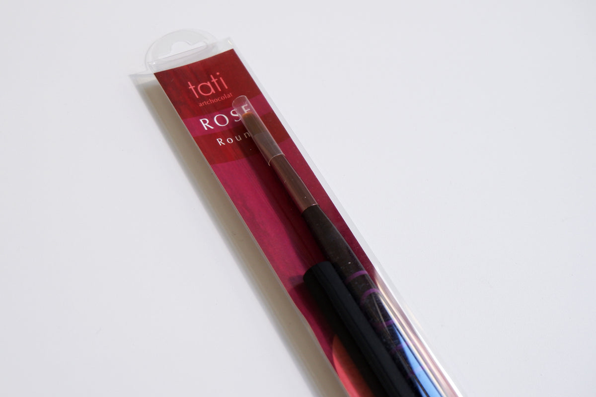 TATI ArtChocolat Rose Japanese gel nail brush, round brush in original packaging