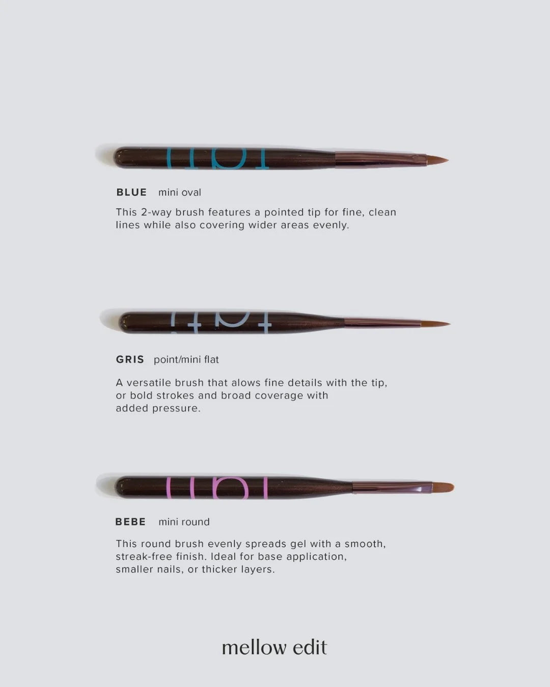 TATI Art Chocolat Nail Brush Set