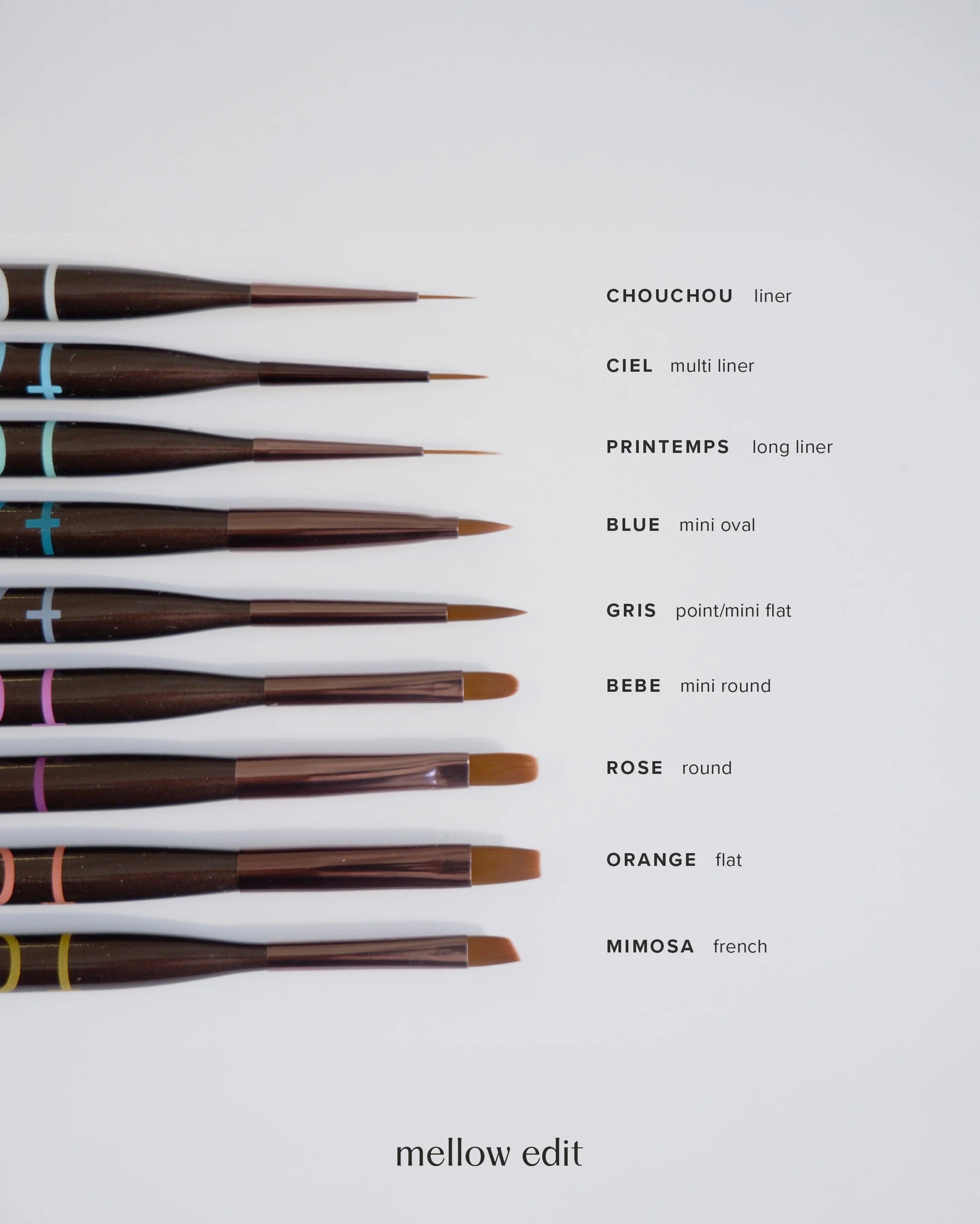 TATI Art Chocolat Nail Brush Set