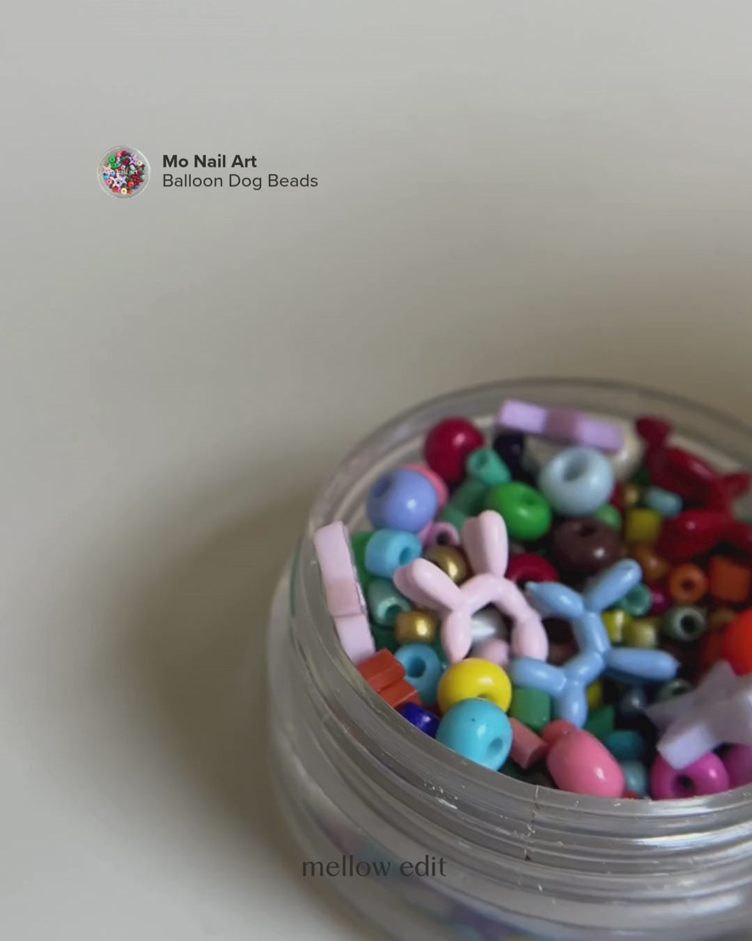 Mo Nail Art - "Balloon Dog" Beads for Nail Art